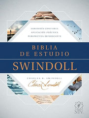 Biblia de estudio Swindoll, café - NTV