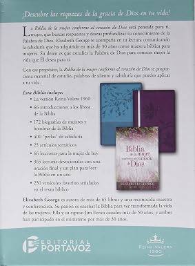 Biblia de la mujer conforme al corazón de Dios: Edición jardín - RVR 1960