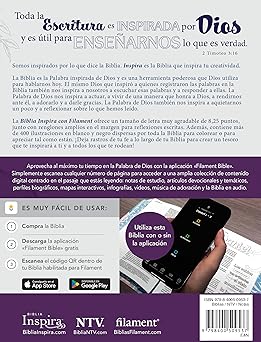 BIBLIA INSPIRA CON FILAMENT, TAPA DURA, COLOR LAVANDA - NTV