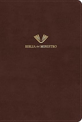 RVR 1960 Biblia del ministro, edición ampliada, caoba piel fabricada