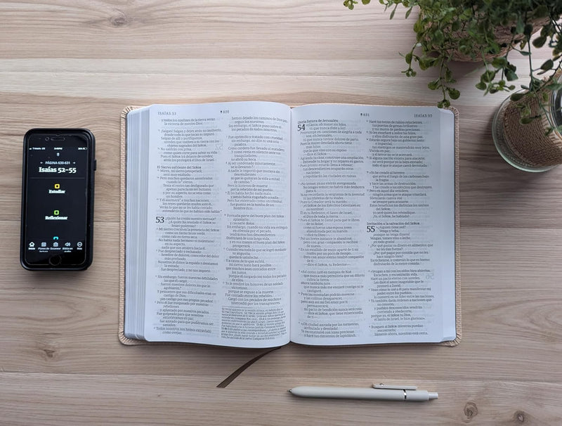 Biblia Valor premium fillament, letra grande, color beige - NTV