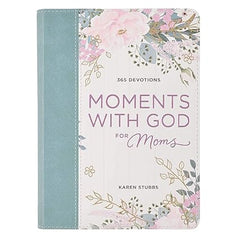 Devotional Moments With God For Moms Faux Leather, 365 Devotions for Moms