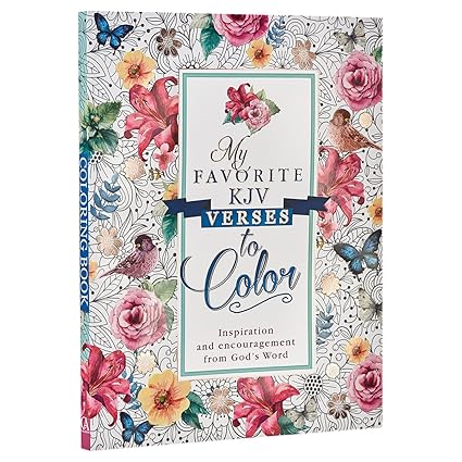 Libro para colorear, mis versículos favoritos para colorear, en ingles