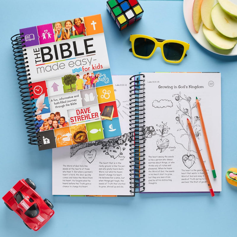 La Biblia en Inglés Fácil para Niños – Edición Espiral Interactiva