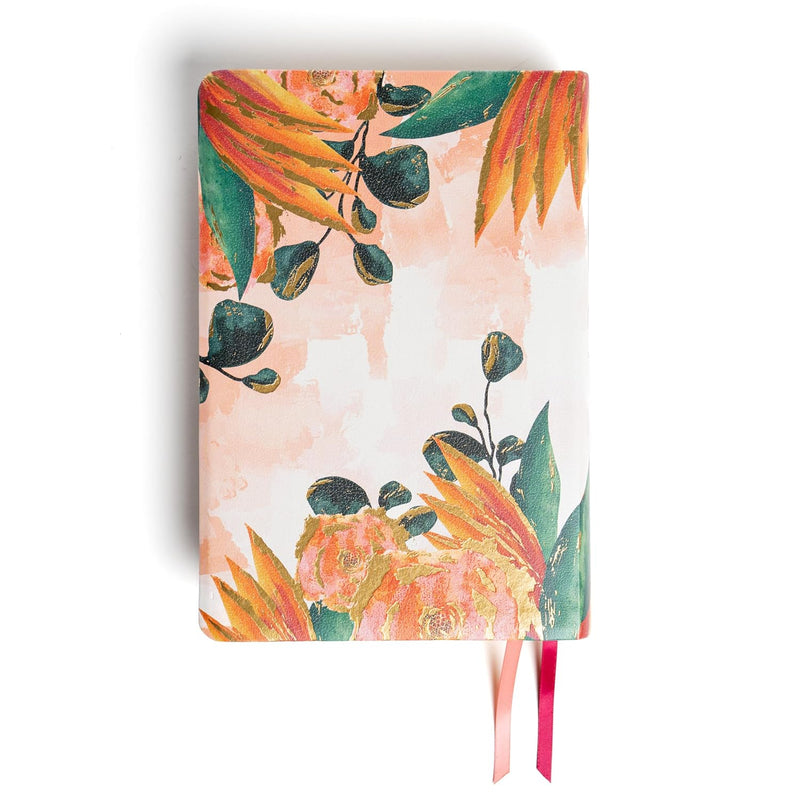 Biblia centrada en Cristo floral imitación piel - RVR 1960