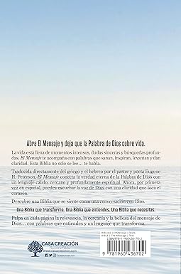 Biblia Ocean Blue Tapa dura - El Mensaje