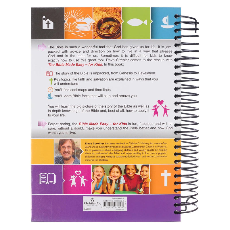 La Biblia en Inglés Fácil para Niños – Edición Espiral Interactiva
