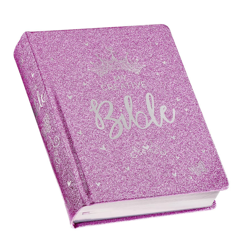 Mi Biblia Creativa en Inglés para Niñas ESV – Edición Glitter Morado