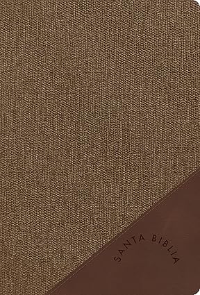 Biblia letra grande tamaño manual, café duotono, símil piel con índice, RVR 1960