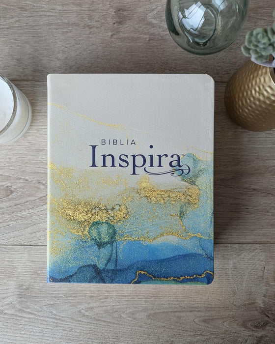 BIBLIA INSPIRA CON FILAMENT COLOR ORO - NTV