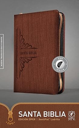 Santa Biblia, Edición zíper, color ladrillo -  NTV