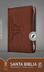 Santa Biblia, Edición zíper, color ladrillo -  NTV