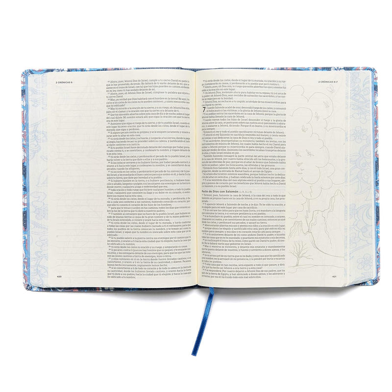 Biblia de apuntes edición Ilustrada azul - RVR 1960