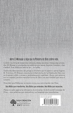 Biblia , Gris Tela, Tapa dura-  El Mensaje