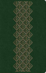 Biblia ultrafina NTV de zíper, con Filament (SentiPiel, Verde esmeralda, Índice, Letra Roja)