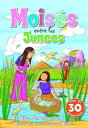 Moisés entre los juncos- libro de stickers