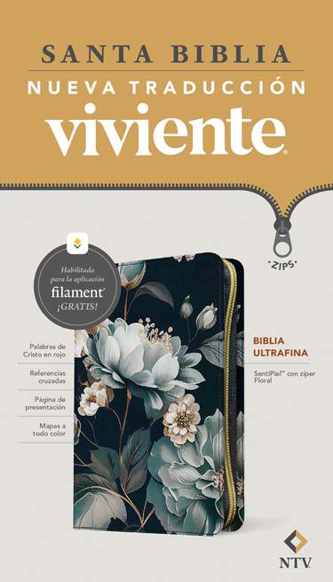 Biblia ultrafina zíper, con Filament - NTV