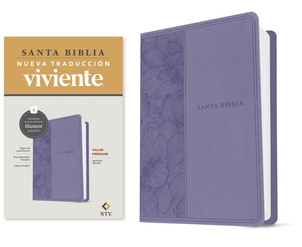 Biblia Valor Prémium Púrpura con Filament- NTV