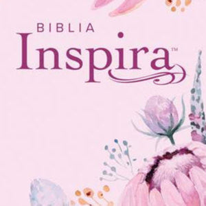 BIBLIA INSPIRA, LETRA GRANDE CON FILAMENT, COLOR ROSA PRIMAVERAL - NTV