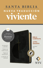 BIBLIA MANUAL NTV, CON INDICE, LETRA GIGANTE CON FILAMENT, COLOR GRIS