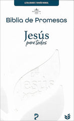 Santa Biblia de promesas Jesús para todos letra grande tamaño manual piel especial marfil- RVR1960