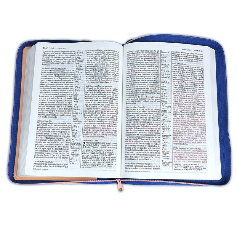 Santa Biblia RVR 1960 Ziper Referencias - Letra Grande