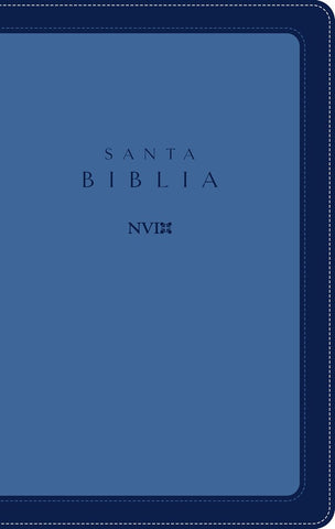 Biblia ultrafina imitacion piel azul - NVI