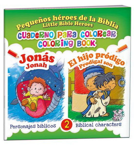 Pequeños héroes de la Biblia Jonás y el hijo pródigo- cuaderno para colorear