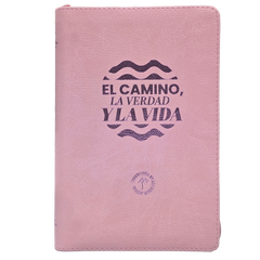 Biblia el camino, la verdad y la vida, color rosada, TLA