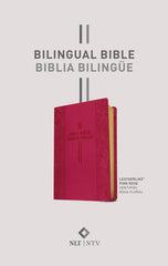 BILINGUAL BIBLE / BIBLIA BILINGÜE NLT/NTV, COLOR FUCSIA
