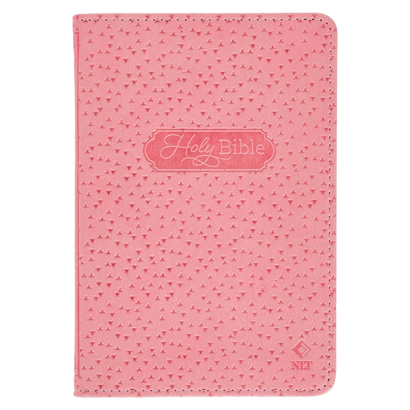 Biblia en Inglés Nuevo Testamento NLT Rosa para Niña