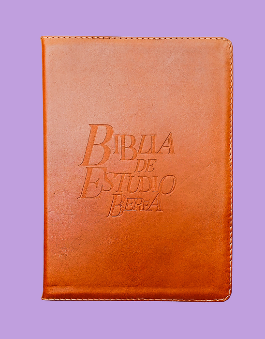 Biblia de estudio Berea cuero camel- RVR 1995