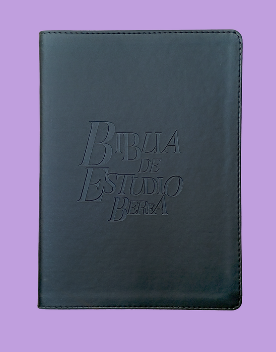 Biblia de estudio Berea cuero negro- RVR 1995