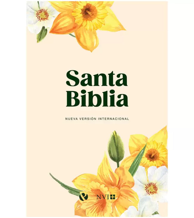 Santa Biblia, ultrafina rustica, amarilla flores 2022 - NVI