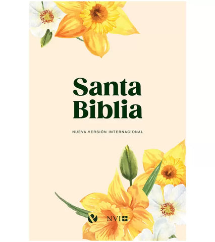 Santa Biblia, ultrafina rustica, amarilla flores 2022 - NVI