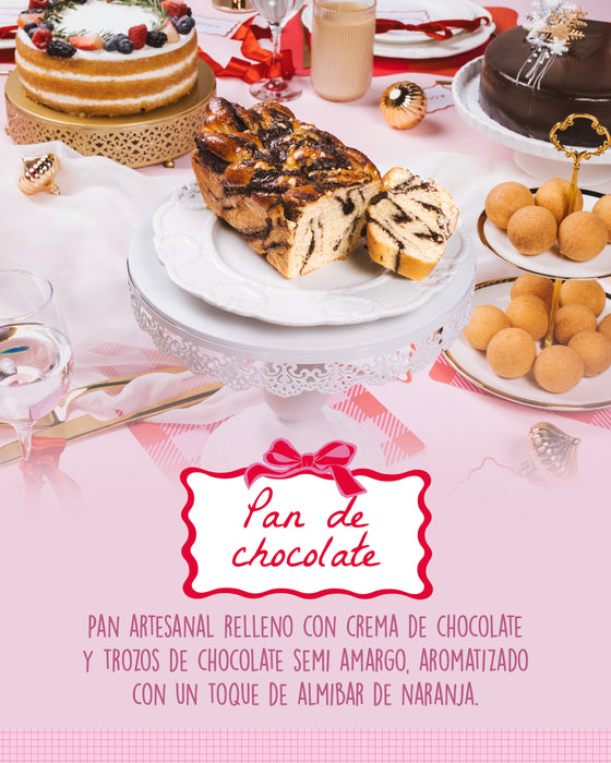 Pan de Chocolate Babka Artesanal - Edición Navideña