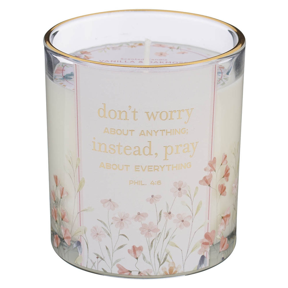 Vela Aromática Don't Worry About Anything Phil. 4:6