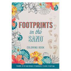 Libro de Colorear: Footprints in the sand