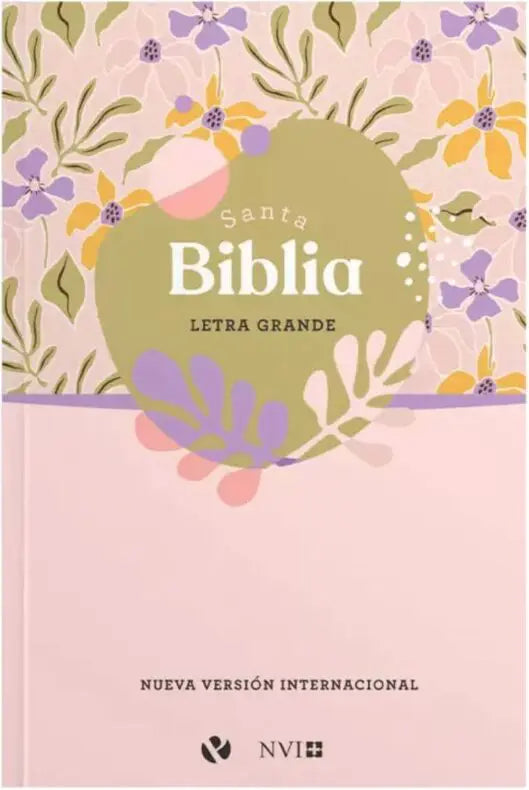 Biblia tapa blanda lila, letra grande - NVI