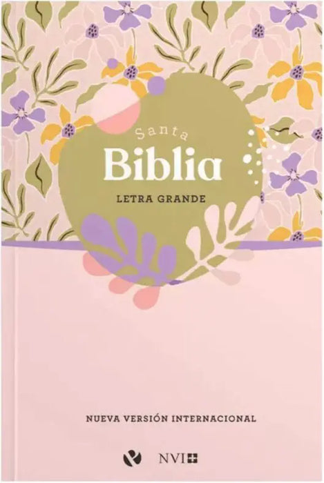 Biblia tapa blanda lila, letra grande - NVI