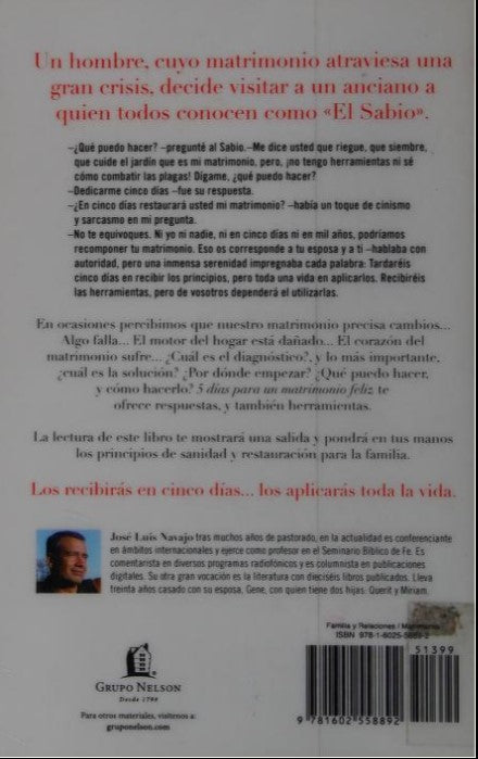 5 días para un matrimonio feliz- Jose Luis Navajo