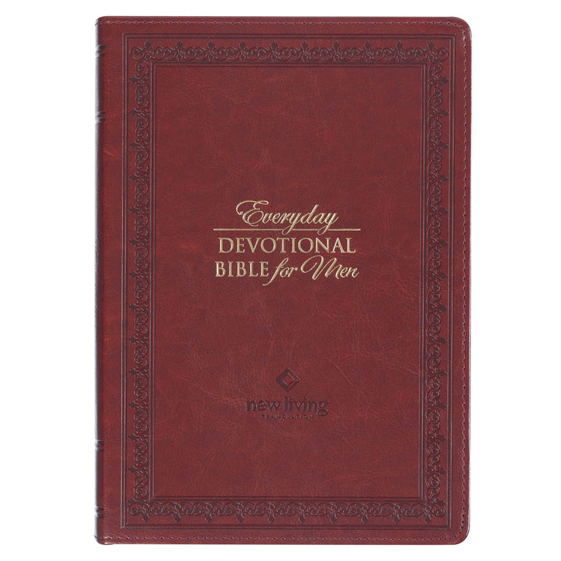 BIBLIA DEVOCIONAL DIARIA PARA HOMBRE, COLOR CANELA EDICIÓN NLT