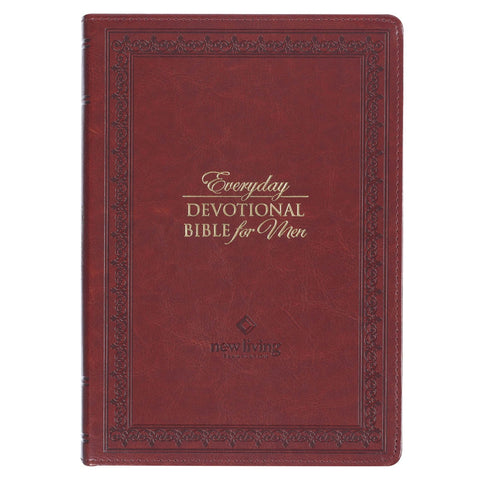 BIBLIA DEVOCIONAL DIARIA PARA HOMBRE, COLOR CANELA EDICIÓN NLT