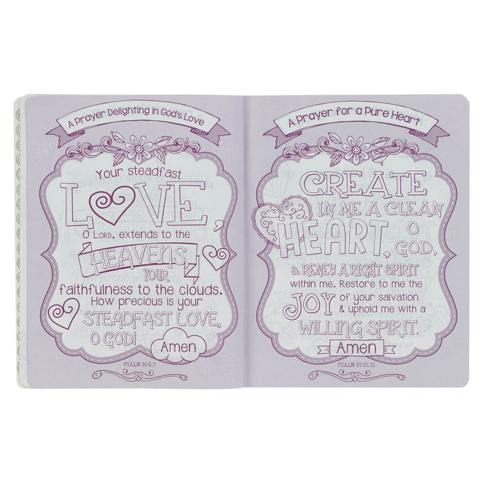 Biblia para colorear Pink Floral Heart Flexcover My Creative Bible for Girls - an ESV Journaling Bible