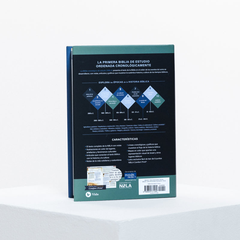 Biblia cronológica de estudio tapa dura- NBLA
