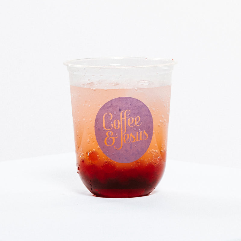 Soda de frutos rojos