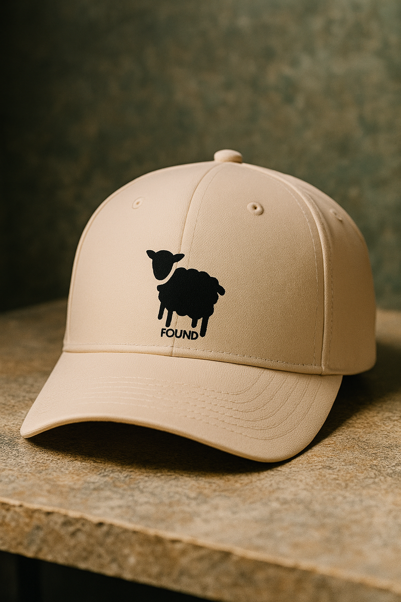 Gorra Found, color beige