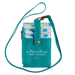 Porta Credencial Floral Be Still & Know