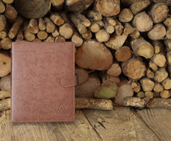 Agenda deluxe en cuero café