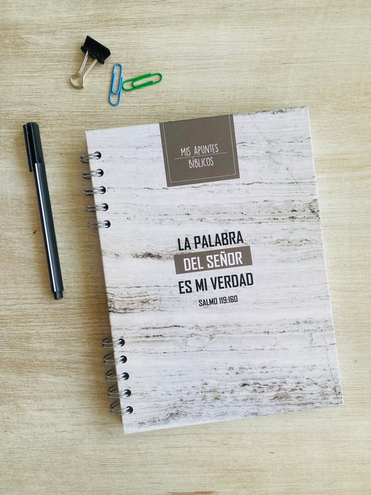 Cuaderno de apuntes bíblicos para hombre